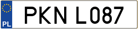 Trailer License Plate